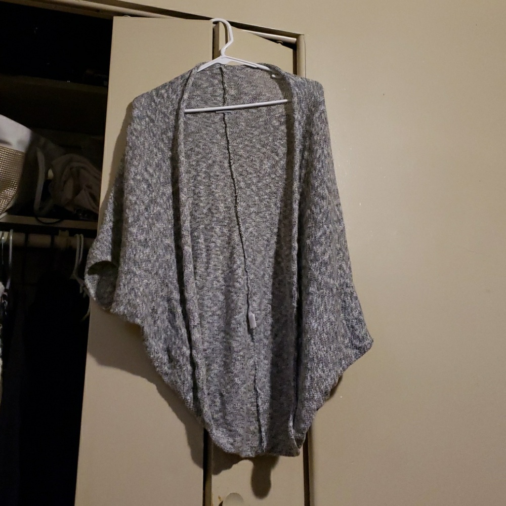Grey knitted cover up